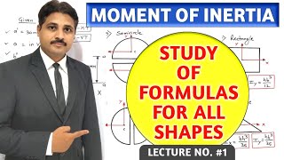 MOMENT OF INERTIA STUDY OF ALL FORMULAS LECTURE 1 IN ENGINEERING MECHANICS @TIKLESACADEMYOFMATHS