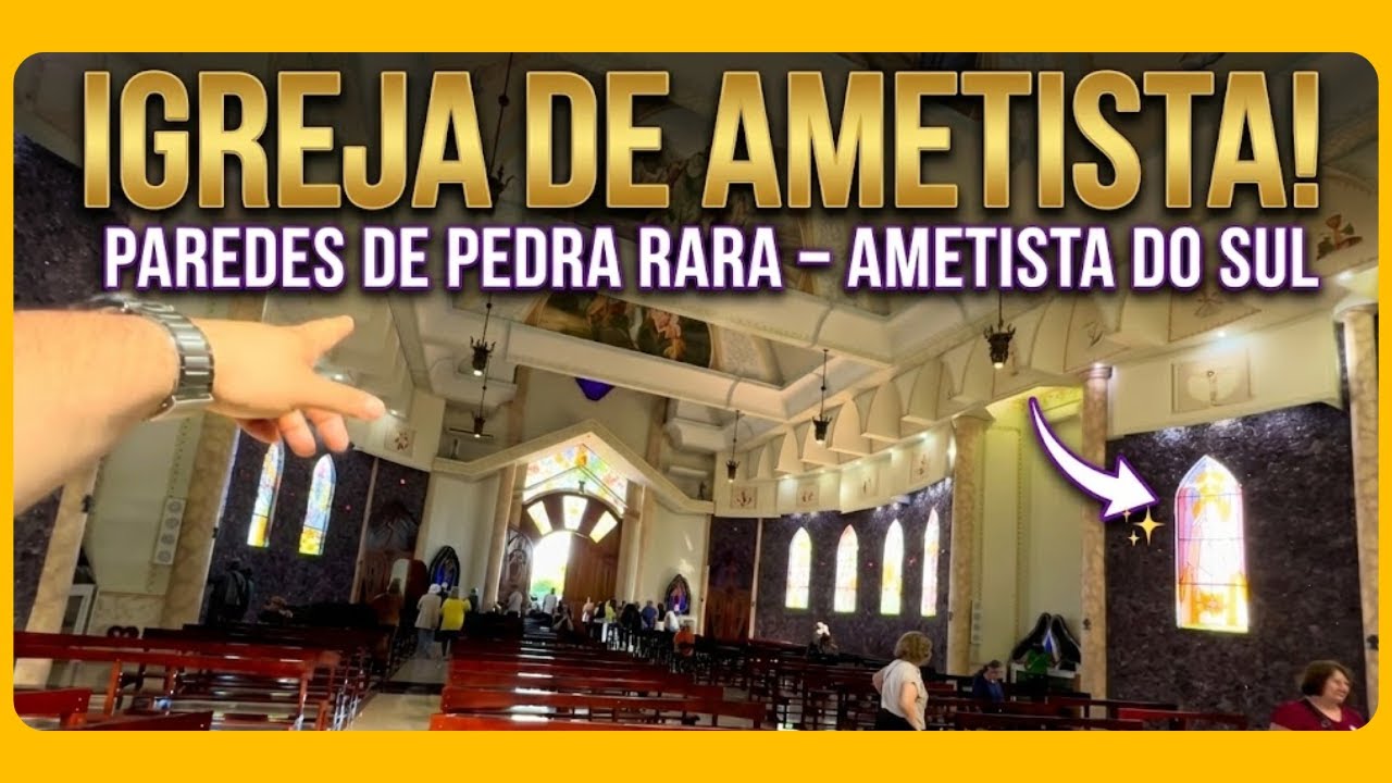 DENTRO DA IGREJA DE AMETISTA: Imagens impressionantes!