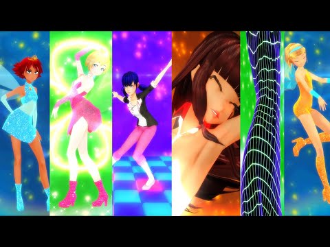 Miraculous Winx transformations (animation)