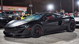 FASTEST Mclaren 570S goes 180+MPH!!! + Twin turbo Mustang vs ALL! (TX2K20)