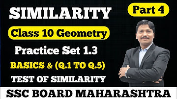 Similarity P.S.1.3 Test of Similarity | Geometry 10th Class | SSC board Maharashtra | Dinesh Sir