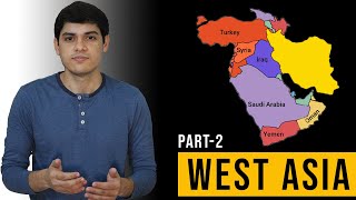 World Map | Map of Western Asia - Part 2 | पश्चिमी एशिया का मानचित्र