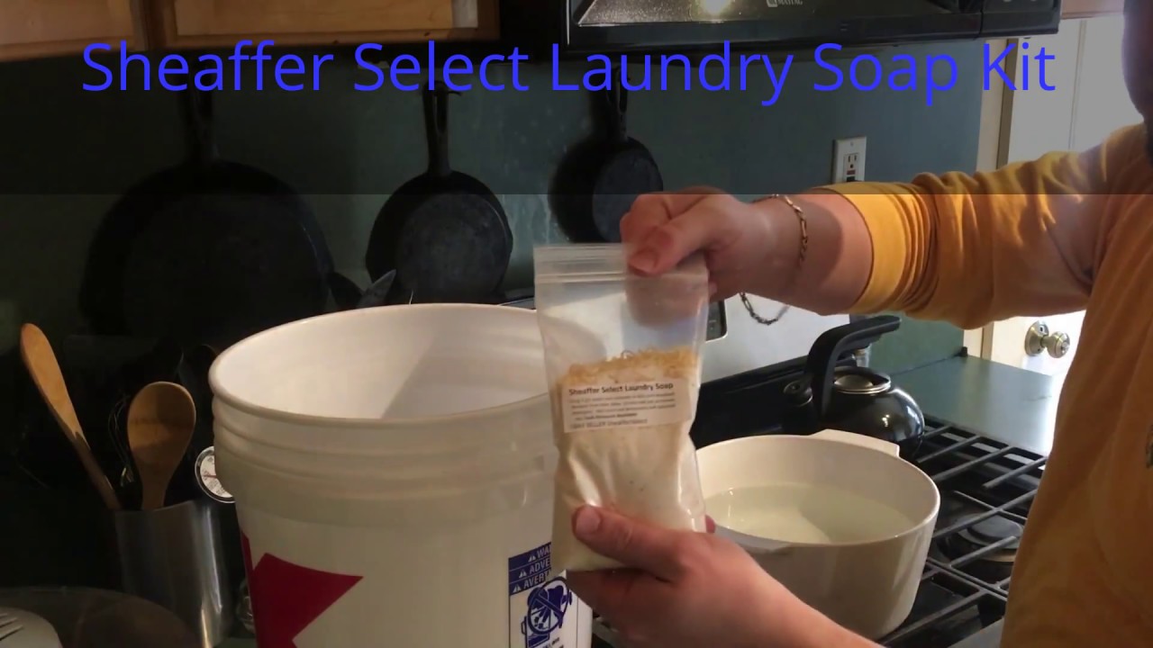 How to Make Homemade Laundry Detergent Soap Kit by Sheaffer Select For Pennies on the Dollar