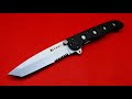 CRKT M16-10Z Carson Flipper Design 3&quot; Tanto Combo Edge - Black Glass Filled Nylon Handle