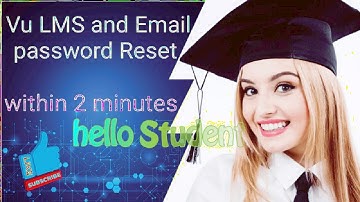 How to change LMS & Vu Email password| Vu Student help point