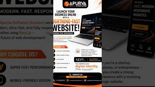 Launch Your Bussiness Online with Lighting- Fast Website | #appdevelopment #customsoftware