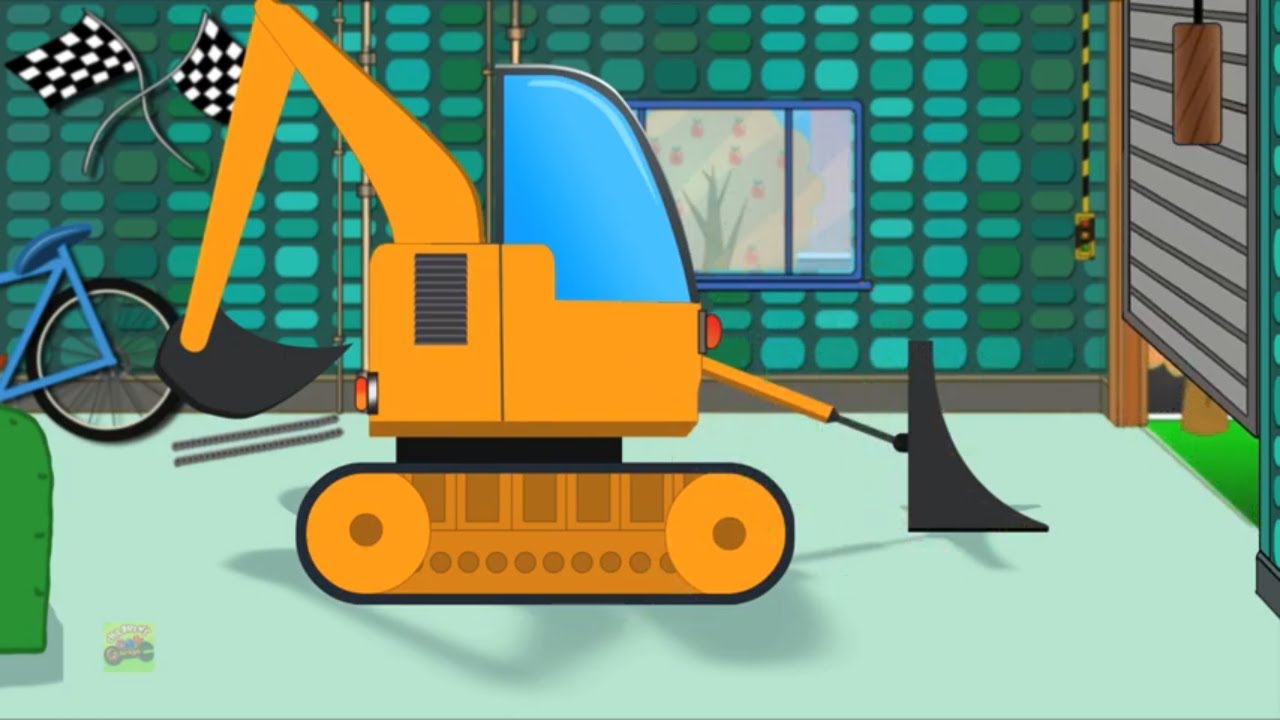 JCB Truck Car Garage Formation & Uses Kids Car & Trucks Videos