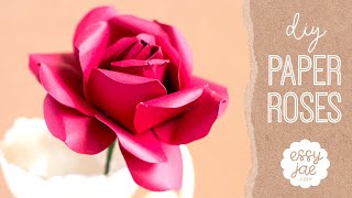 How To Make A Rose Out Of Paper (Easy, In-Depth Tutorial) + Free SVG &amp; PDF Patterns!