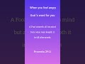 When you feel angry God 's word for you | Bible verse | Proverbs 29:11 |