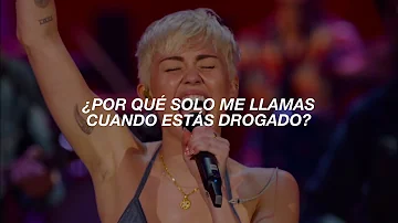 [ Miley Cyrus ] - Why'd You Only Call Me When You’re High // Español