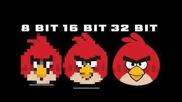 Angry birds but every time more bits