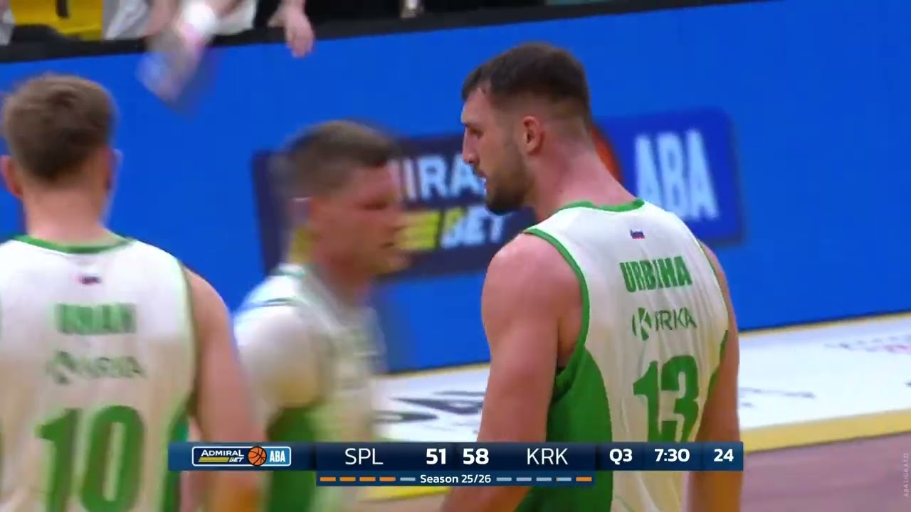 AdmiralBet ABA League 2025/26, highlights, Round 8: Split - Krka (21.11.2025)
