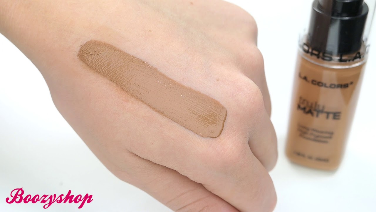 L A  Colors   Truly Matte Foundation Cappucino