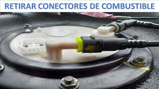 RETIRA LOS CONECTORES DE COMBUSTIBLE SIN PROBLEMAS