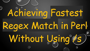 Achieving Fastest Regex Match in Perl Without Using /s