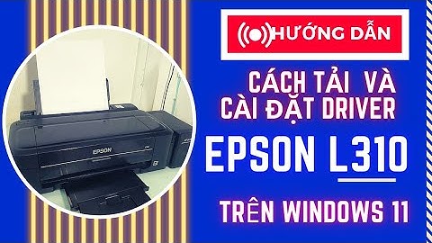 Hướng dẫn cài driver máy in epson l310 năm 2024