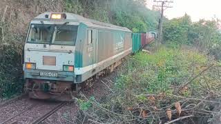 D20E - 013 & D12 E - 653 or train run out of tunnel