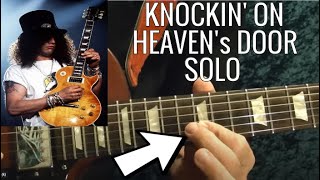 Knockin' On Heaven's Door Solo - GUNS N' ROSES - Guitar Lesson chords