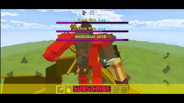 Minecraft 3 Kong With Axe Vs Ghidorah