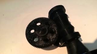 3d printed worm gear demo