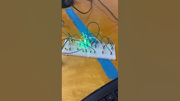 led array 9 leds :) (bad wiring alert)