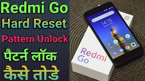 #Redmi_Go_Pattern_Unlock, Hard Reset Redmi Go, how to reset Redmi Go, Mi GO Pattern Lock kaise tode