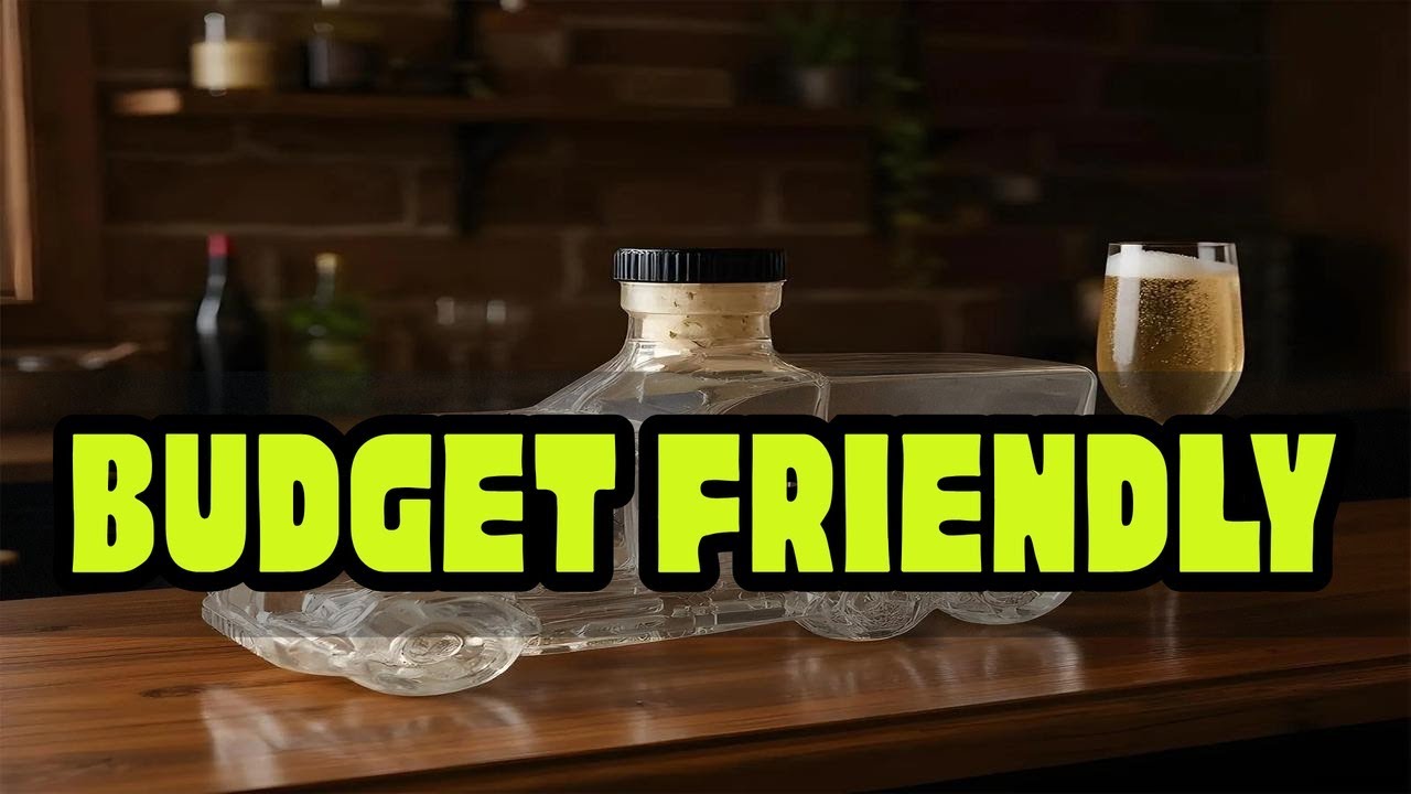 375ml Decorative Bottle Decanter Bourbon Decanter Whiskey Container Half Truck Decor With Stopper F