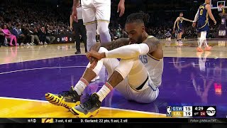 D'Angelo Russell sprains ankle by stepping on Donte DiVincenzo's foot
