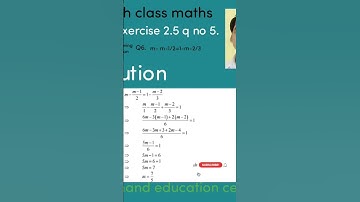 8th class mathematics chapter 2, linear equation in one variable exercise 2.5 q no 6