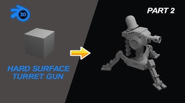 Turret Gun Modeling: How To Model A Turret Gun In Blender (Part 2)