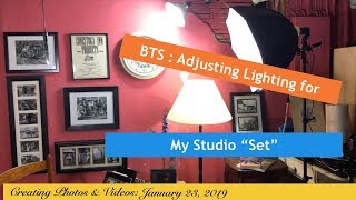 Adjusting Lighting for My Studio “Set”
