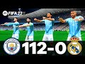 FIFA 23 - MESSI, RONALDO, MBAPPE, NEYMAR, ALL STARS |  MANCHESTER CITY 112 - 0 REAL MADRID