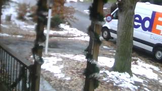 Fedex doesn't even bring the package to the door. Just the "missed you" slip