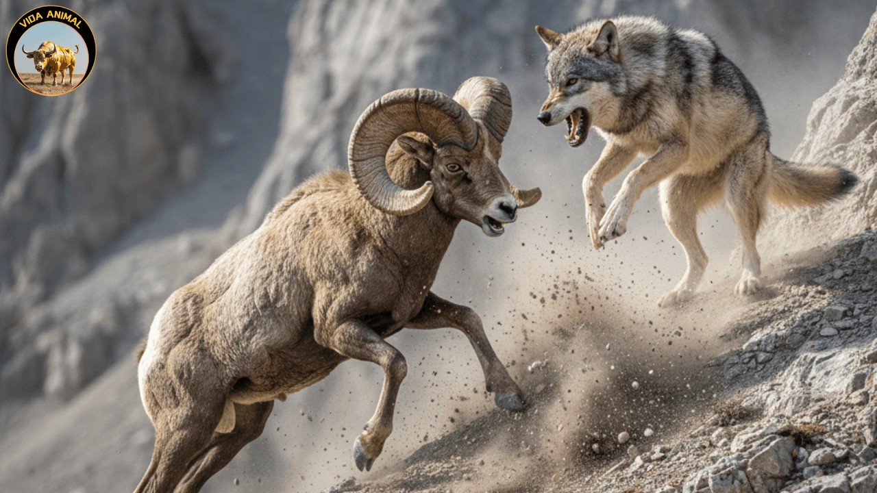 Borrego Cimarrón – El Guerrero Supremo de las Montañas Rocosas #animalessalvajes | Vida Animal TV