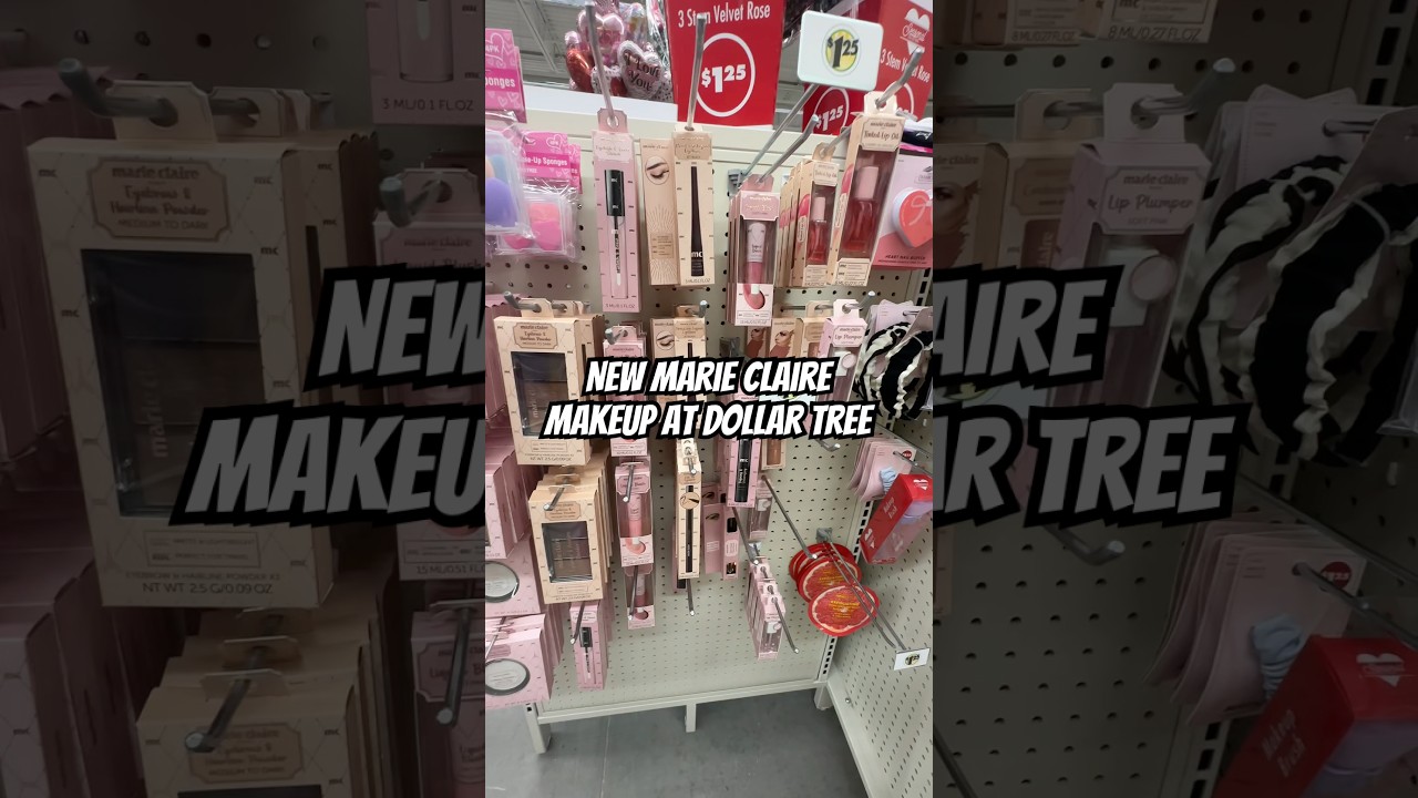 Girly Finds at Dollar Tree! New Marie Claire makeup #Shorts