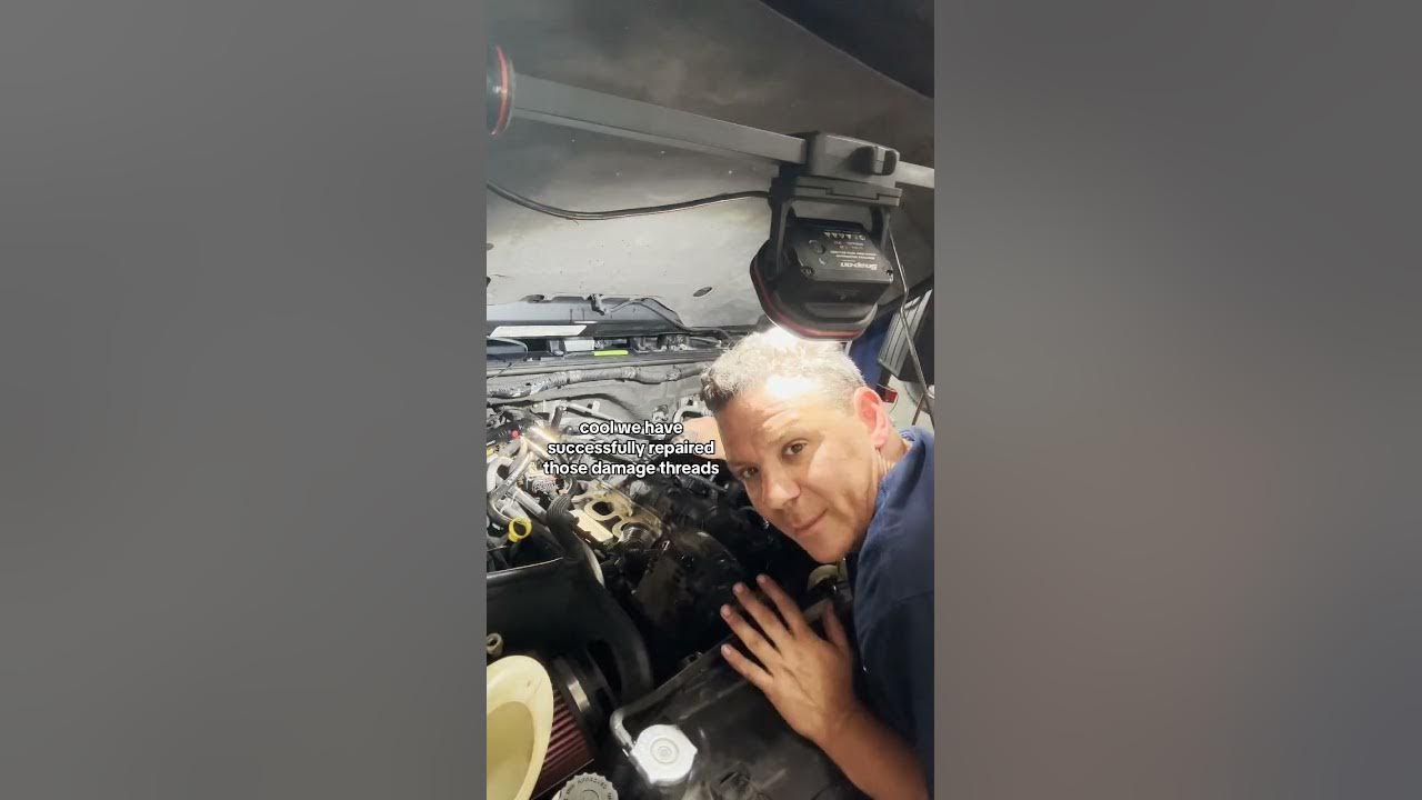 Behind The Scenes Helicoil threaded insert and oil cooler install