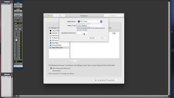 Add Your Own Custom Shortcuts To Protools ( and any other App) Using Built in Mac OS Preferences