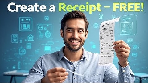 How To Create a receipt