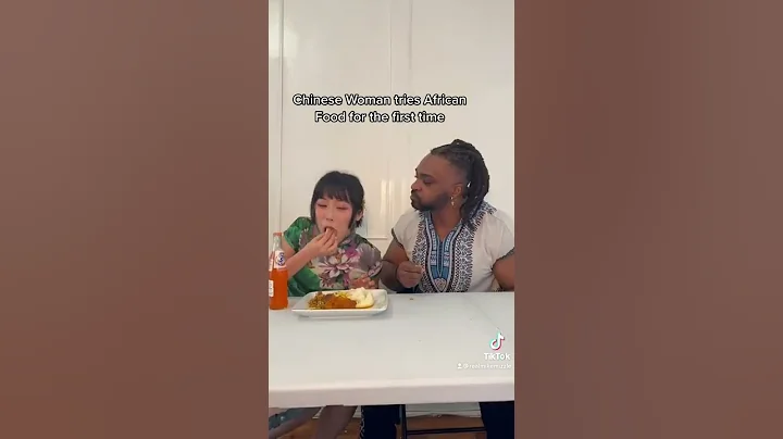 Chinese woman tries African food for the first time!! #shorts