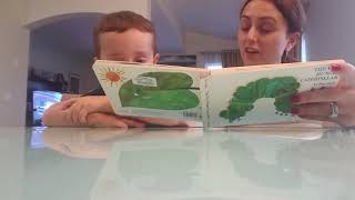 The Very Hungry Caterpillar by Eric Carle.  Intra-verbal  fill ins.