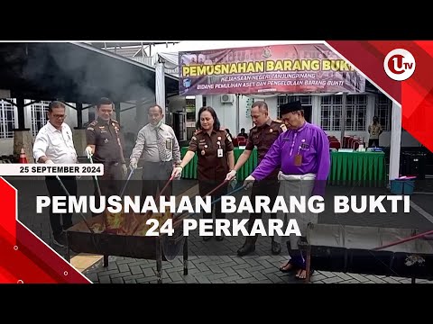 KEJARI TANJUNGPINANG MUSNAHKAN BARANG BUKTI DARI 24 PERKARA | U-NEWS
