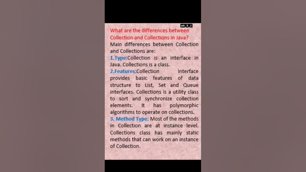 What are the difference between collection and collections in java?# ...