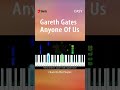 Gareth Gates - Anyone Of Us - EASY Piano TUTORIAL by Piano Fun Play #youtubeshorts #shorts