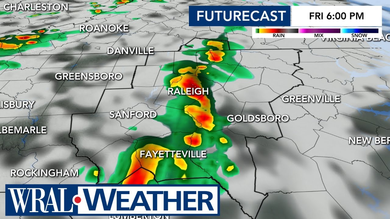North Carolina Forecast Level 1 risk: Severe storms, damaging winds ...