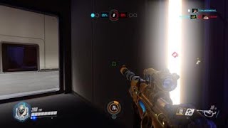 Overwatch Ana nade from spawn gets both healers and turret