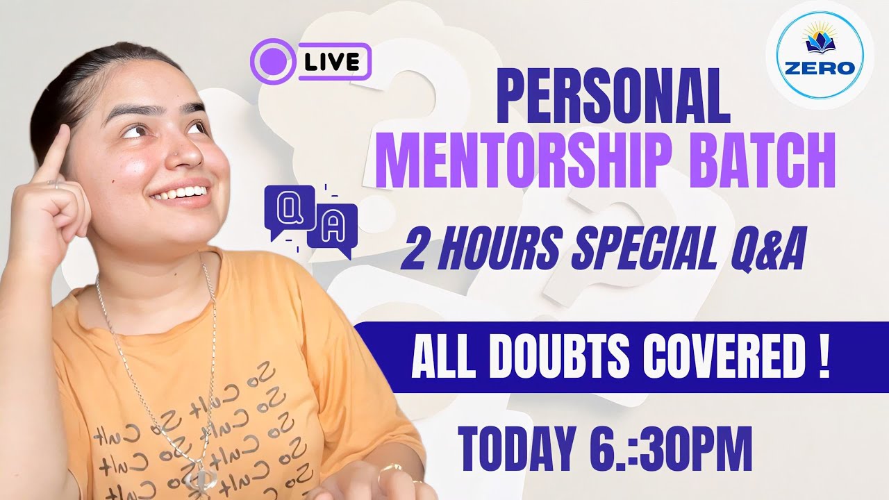 Personal Mentorship Exclusive 2 Hours Live Session by Shivani keswani ...