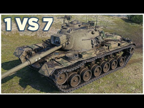 M48A5 Patton • 1 vs 7 • Three Marks of Excellence • WoT Gameplay