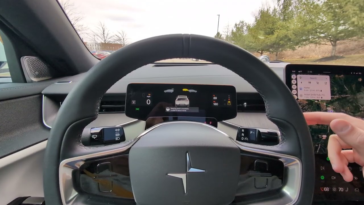 Polestar 3 ADAS start from 0mph, test 2