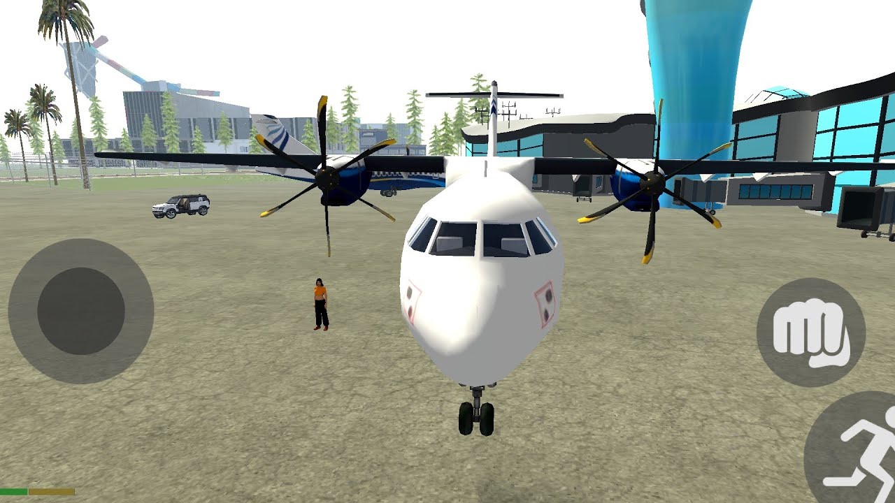 Cargo plane testing indian bikes driving 3D 