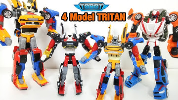 4 Mainan Tobot Tritan Toys Car Robot Transformers